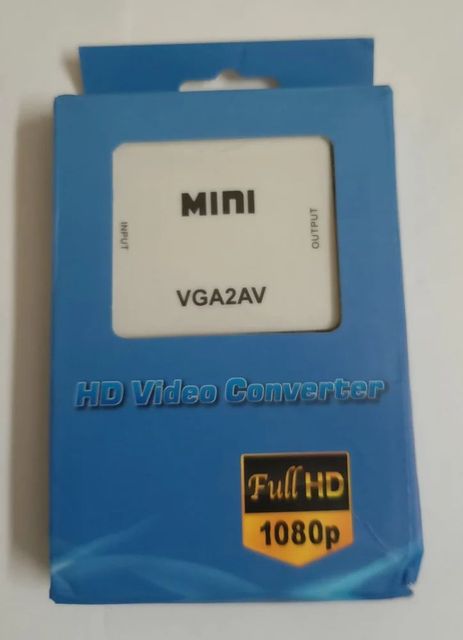 Mini VGA 2 AV Video Convertor, For Computer, USB C Brand Mini Voltage 220 V Phase 1 Phase Type VGA To AV Frequency 60 - Image 1