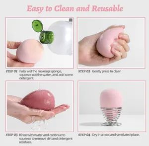 7 PCS Multi-Colored Blender Beauty Sponge Makeup Sponge Set - Image 6