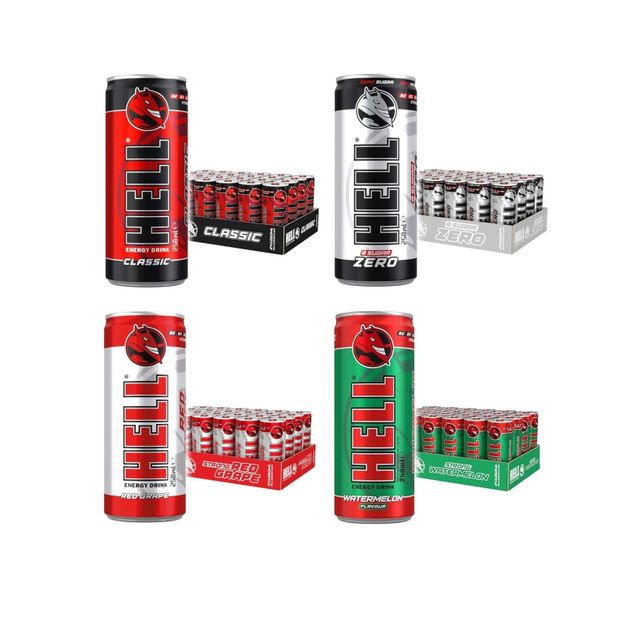 HELL ENERGY DRINK CLASSIC 250ML- Pack of 24 (250ML X 24), Golden, Regular - Image 5