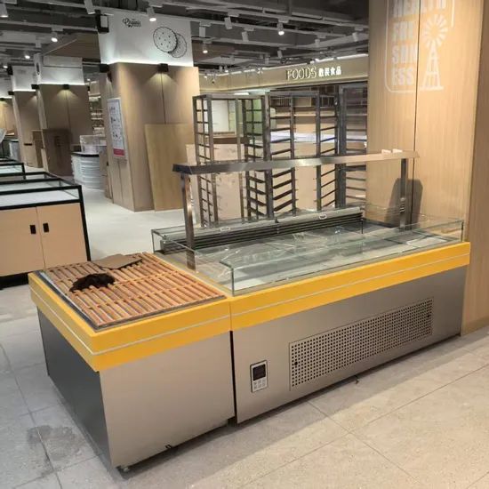 Bread Showcase Layout Bakery Shop Interior Design Custom Wooden Bread Display Showcase from ...