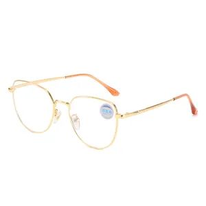 Wholesale Big Square Eyeglasses Shape Super Light Optical Frames Slim Thin Eyewear Metal Temple Glasses Frames in Stock - Image 6