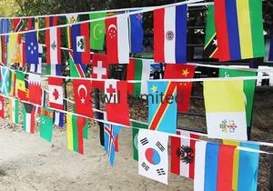 Polyester Decorative National String Bunting Flags Custom Banner - Image 2