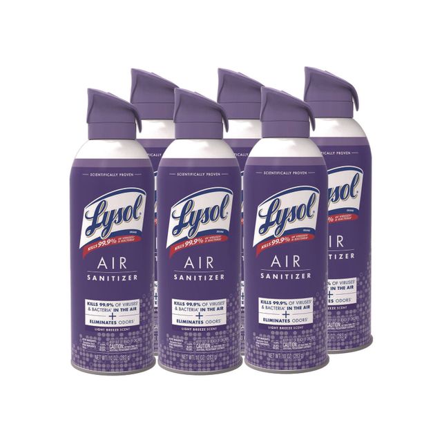 Lysol Air Sanitizer Spray, For Air Sanitization and Odor Elimination, Simple Fresh, Lavender, Cotton Blossom 10 Fl. Oz - Image 1