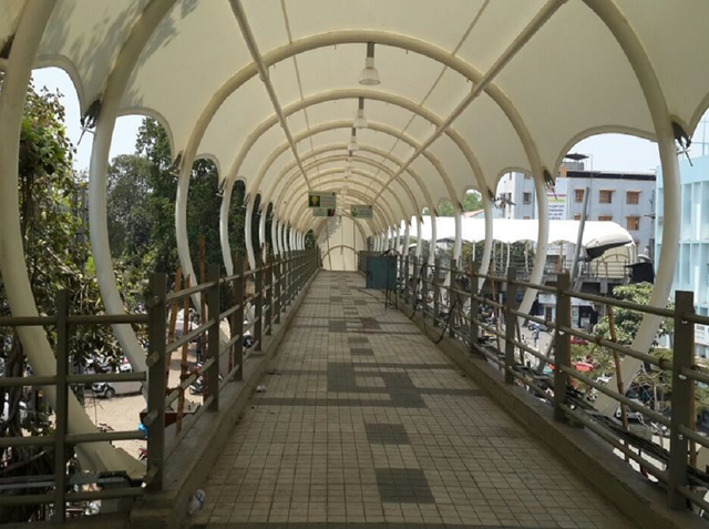 Pvc Bridge Panel Build PVC Foot Over bridge TENSILE STRUCTURE Material PVC Pole ...