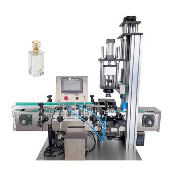 Perfume Bottle Cleaning Filling Capping Machine One-Touch Cap Bottle Sprayer Crimper - Image 1