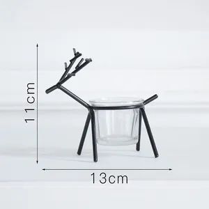 Simple Creative Iron Deer Candlestick Home Desktop Atmosphere Layout Decoration - Image 3