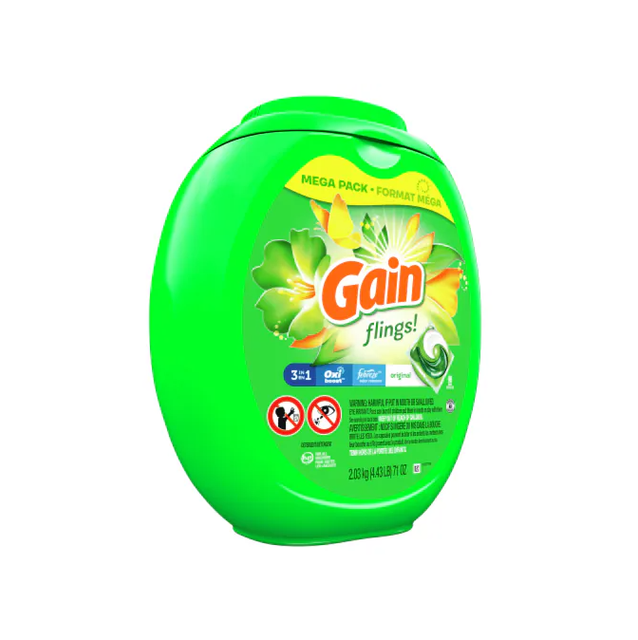 Gain Flings 3-In-1 Waterfall Delight Scent Laundry Detergent Pods (76-Count) - Image 1