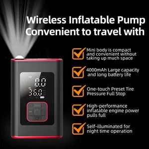Great Powered Tire Inflator Adaptive Pressure Adjustment Voltage 7.4V Origin China PCS/CTN 20PCS Aair Hose 20cm Max. Power 50 - Image 5