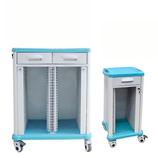 Hospital Nurse File Storage Cart - Lockable, Silent Wheels, Mobile Trolley - Image 1
