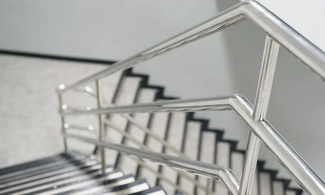 Stair Railing With Glass Material Stainless Steel Position AS PER REQUIRMENT Mounting Type as per requirment Country of Origin Made in - Image 5