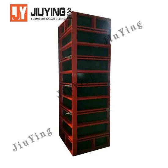Steel Column Formwork Mold for Construction Concrete High Strength Modular Frame Reusable for Columns and Various Applications Ste - Image 2