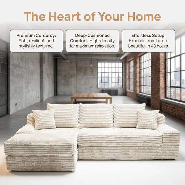 Compressed Sofa nobel Modern Living Room Sofa pure foam comfortable furniture L-shaped export wholesale - Image 3