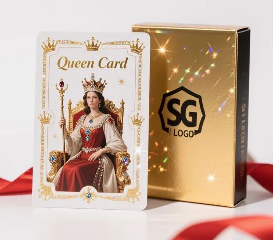 Printed Custom Playing Cards Game Flash Cards with Display Box - Image 3