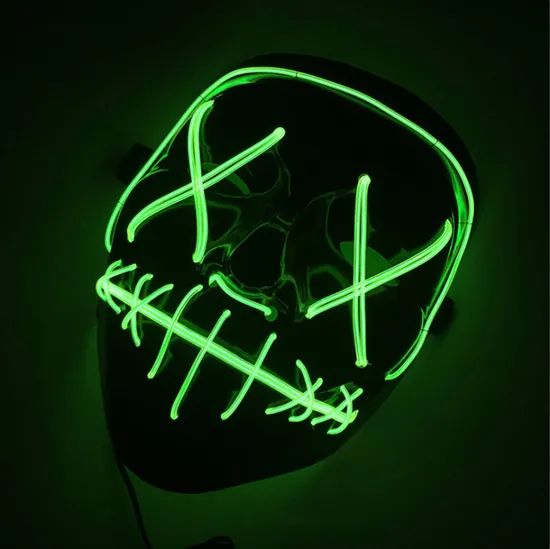 Halloween LED Mask Pouting Western Colorful 23*20*5cm 249g MOQ100 1Y - Image 5