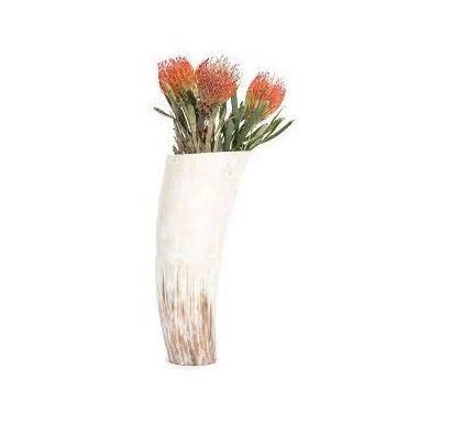 100% Real horn flower vase exclusive design 2 piece office and table decorate modern look horn flower vase - Image 4