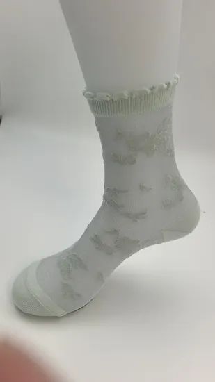 Sheer Sock with Nylon Motif - Image 4