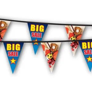 Custom Triangle Pennant String Bunting Flags Banner Origin China Trademark YS MOQ 10 Meters Model NO. SB-P Size Customized - Image 3