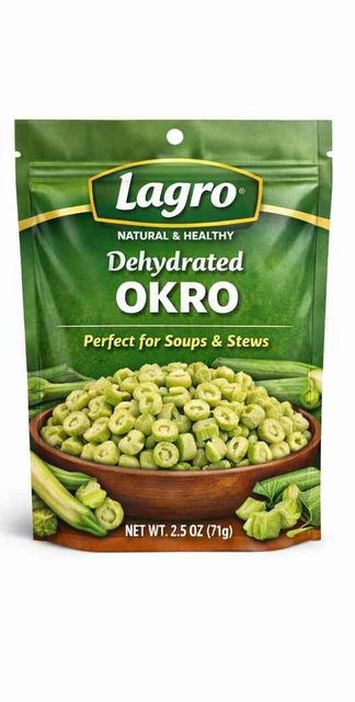 Dehydrated Chopped Okro Organic Yes Origin National Color Natural Color Form Chopped, Dehydrated Delivery Form Bag, Other - Image 1