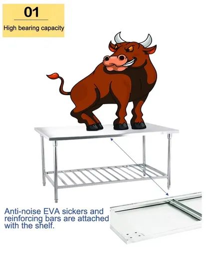 Kitchen Stainless Steel Restaurant Working Tables Laboratory - Image 3