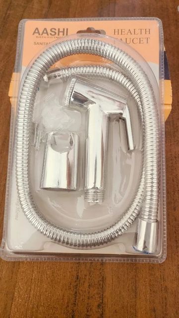Health Faucet Shower Color Silver Usage Bathroom Material Brass Pipe Length 1.5 Meter Surface Finish Polished Bidet Functionality Provides Personal Hygiene And - Image 3