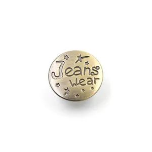 Brass Buttons with Rivets Metal Jean Buttons for Clothes - Image 5