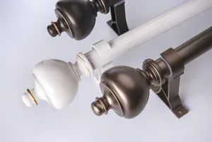 Simple Style Round Aluminium Alloy Curtain Rod Type Bottom Origin China Max Load 10kg Material Metal Warranty 5 Year Name Curtain - Image 1