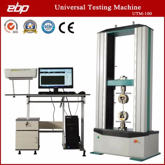 100kn Instron Computer Universal Tensile Testing Machine Trademark EBP Weight 100-500Kg Model NO. UTM-100 Maxcapacity - Image 1
