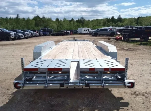 2024 N&N Trailers 7×20+3 Galvanized 22.5K Lowpro Equipment Trailer w/HD Full Width Ramps - Image 3
