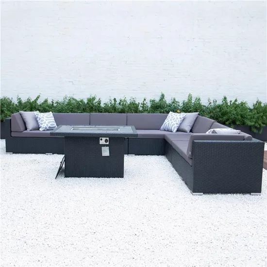Aluminum Frame Outdoor Patio Sofa Sets Rattan Garden Lounge Sofas - Image 3