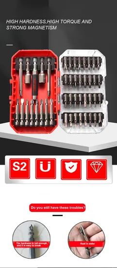 Tooljoy Factory Supply 45PCS Magnetic Impcat Screwdriver Bit Sets - Image 2