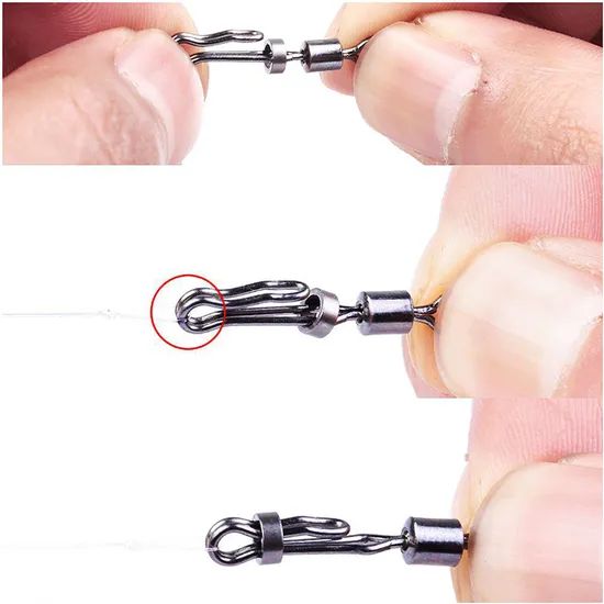 Top Quality Quick Sub-Clamp Two Way Side Line Rolling Fishing Swivels - Image 3