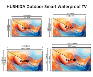 Outdoor Sunlight Readable High-Brightness 65 75 86 Inch 1000nits 4K UHD LCD Outdoor Large Smart Tv Waterproof - Image 6