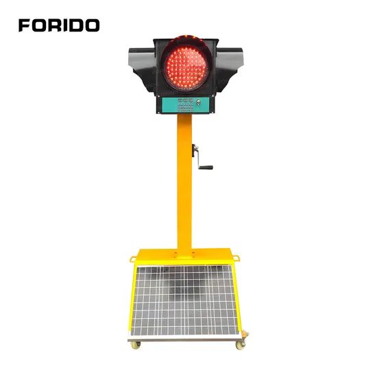 Solar-Powered Mobile Traffic Signal Light, Light-Emitting Diode Portable LED Traffic Light - Image 5