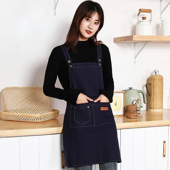 Queenhe Waterproof Canvas Aprons for Kitchen - Image 3