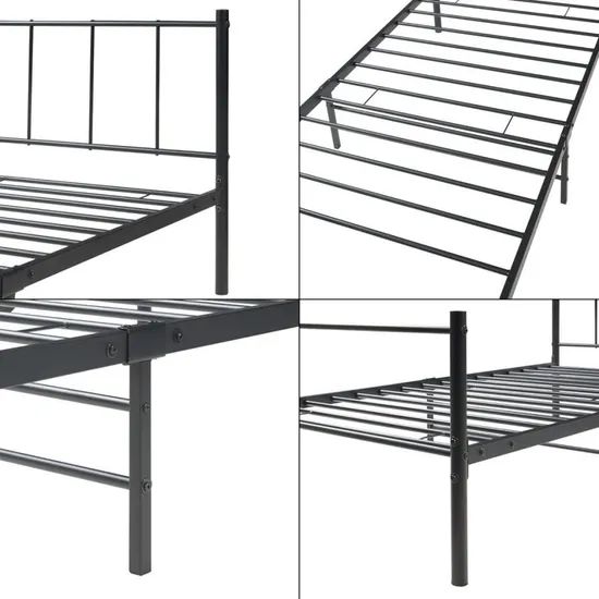 Modern Detachable Iron Bed Frame for Easy-Assembly Wholesale Bedrooms - Image 4