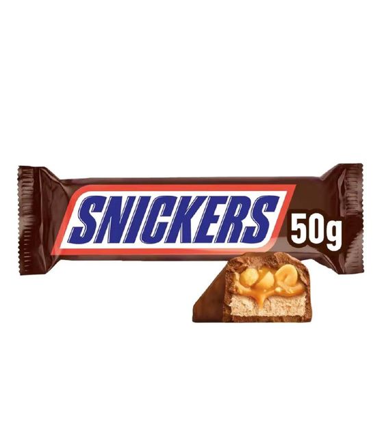 Snickers Bar, Caramel and Roasted Peanuts Chocolate Covered, 24 Bars (Count) X50g (1200g) Bulk Supplier - Image 1