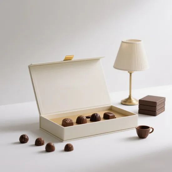Recycled Cardboard Logo Custom Chocolate Gift Packaging Boxes for Party Favors - Image 5