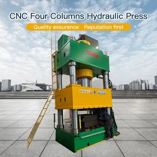 CNC Four Columns Steel Sheet Deep Drawing Hydraulic Press Condition New Control Method CNC Motor Power 5.5 Kw Model NO. Y32-315T - Image 4