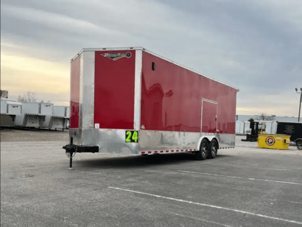 Enclosed Trailers / Enclosed Car Hauler 2026 24ft. Econo-Max 7k Axles, 8ft. Interior, Alum Wheels, Rear Wing, Toolbox &; - Image 5