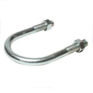 Half Thread Stainless Steel 316 Bent U Shap Clamp Bolt - Image 1