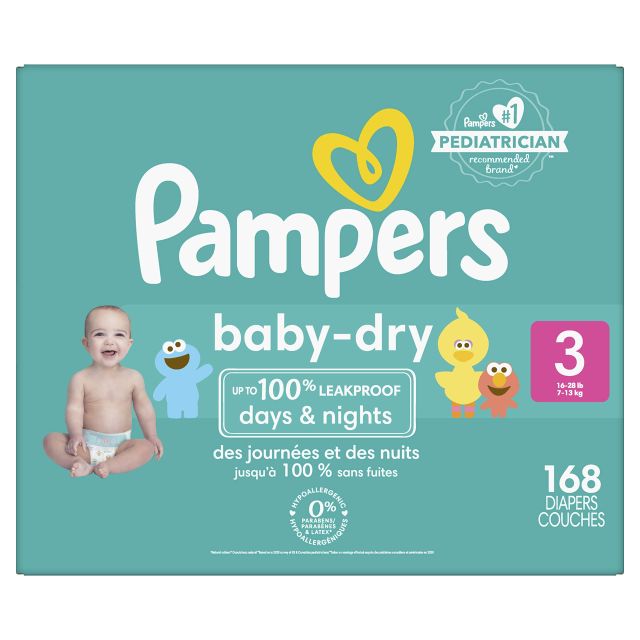 Pampers Baby-Dry Diapers all sizes available from newborn Grade A Color White Size All sizes available Leak Protection Up To 100% - Image 4