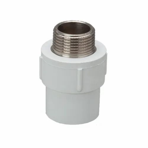 PVC Round MTA Brass Insert Shape Round Material PVC Size(inch) 1 Inch Usage Pipe Fitting Connection - Image 1