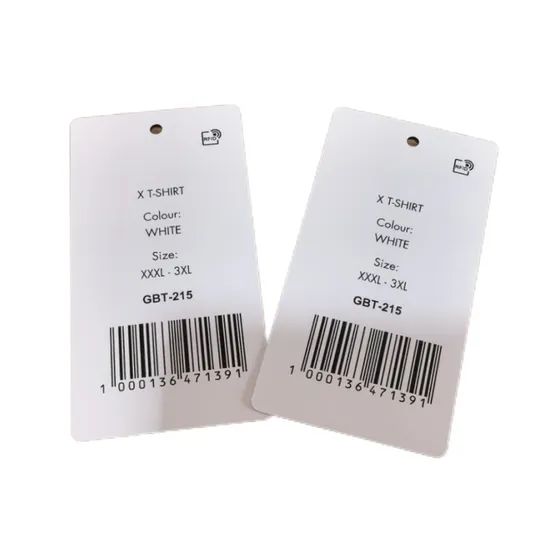 Custom Logo RFID Apparel Tag Fabric Clothing Labels Custom Printed Smart Garment Paper Hang Tag Inventory Solution - Image 4