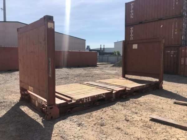 Used Shipping Containers / 40Ft X 8Ft Used Flat Rack Shipping Container - Image 3