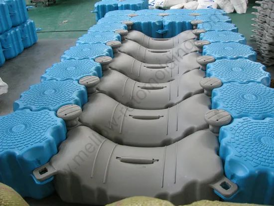 Rotomolding Blue Plastic Colors Floating Pontoon Jet Ski Docks U-Float Plastic Bride - Image 1