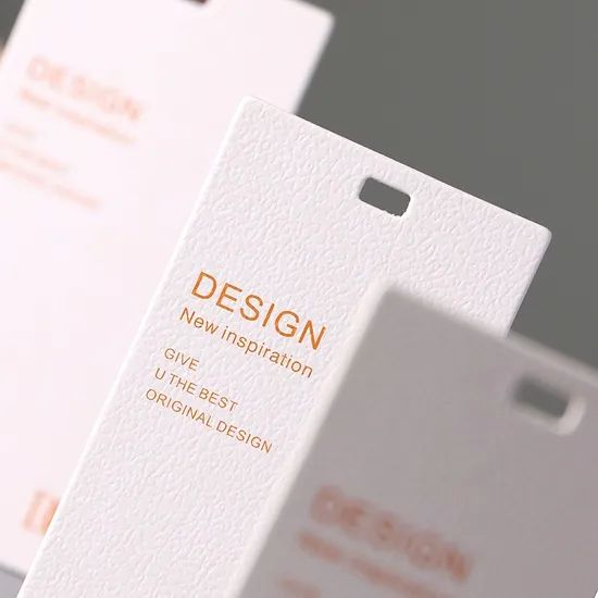 Special Paper Hanging Tag Custom Design Textured Clothing Hanging Tag - Image 5