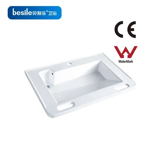 Factory Direct Sales Rectangle Sink Bathroom Vanity Ceramic Wash Basin Cabinet Basin - Image 4