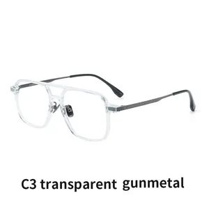 Eyewear Spectacle Frames Solid Pattern Women Optical Frames Coating HC Origin Danyang Material Resin Trademark Joythink Production Capacity 5000 - Image 1