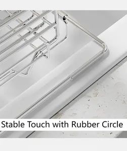 Expandable Dish Drainers Stainless Steel Drying Rack Space-Saving Kitchen Dish Drainers - Image 6