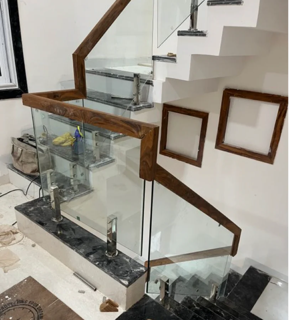 Wooden Staircase Railings 100 + Design Design Panel Position Stairs Material wooden Shape customised Texture Stunning Usage/Application - Image 2